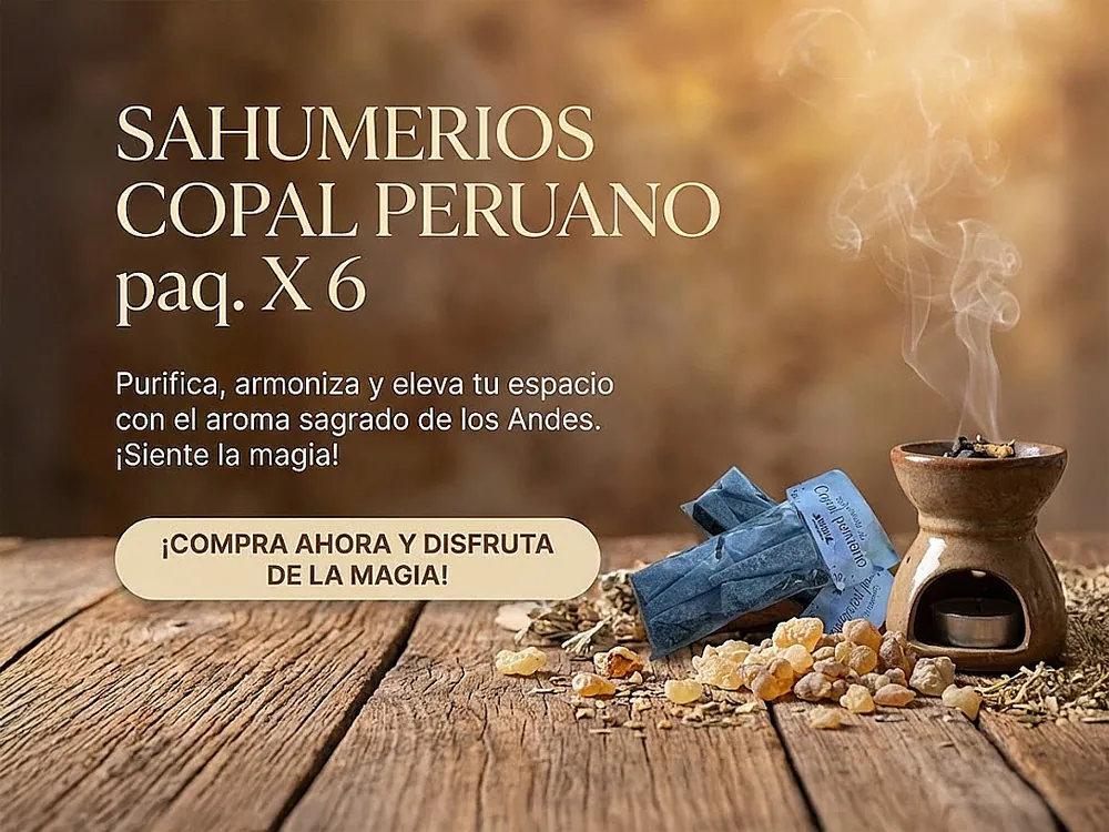 Sahumerio Copal Peruano en Triángulo x 6