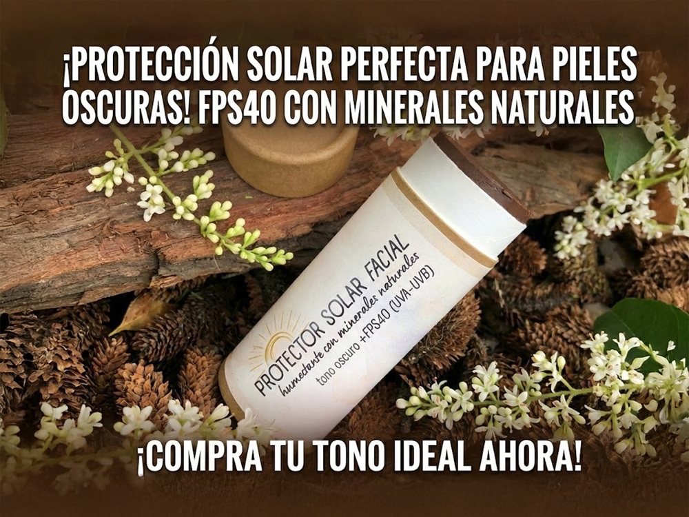 PROTECTOR SOLAR FACIAL SOLIDO - TONO OSCURO