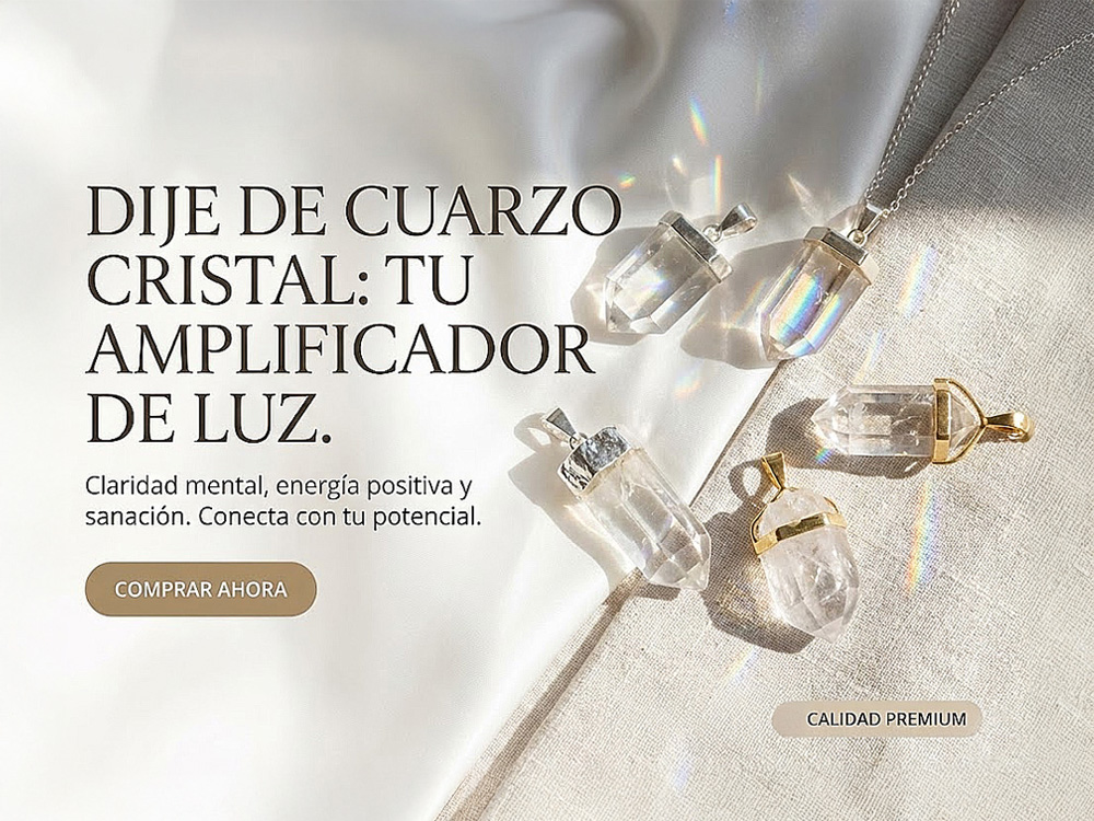 DIJE CUARZO CRISTAL