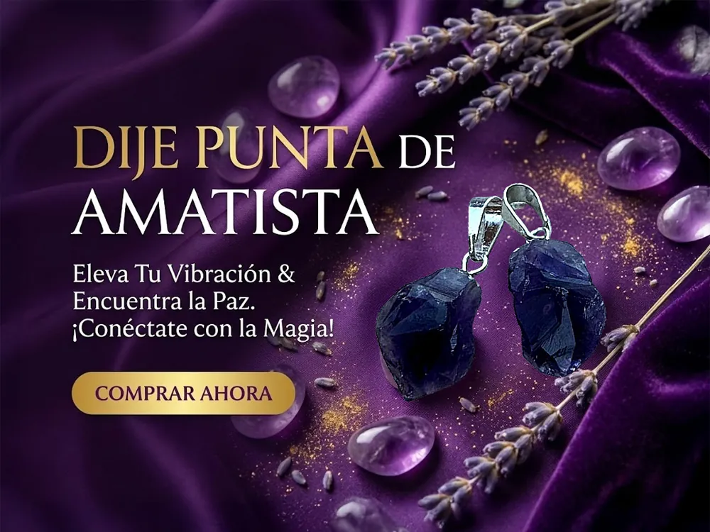 DIJE PUNTA AMATISTA