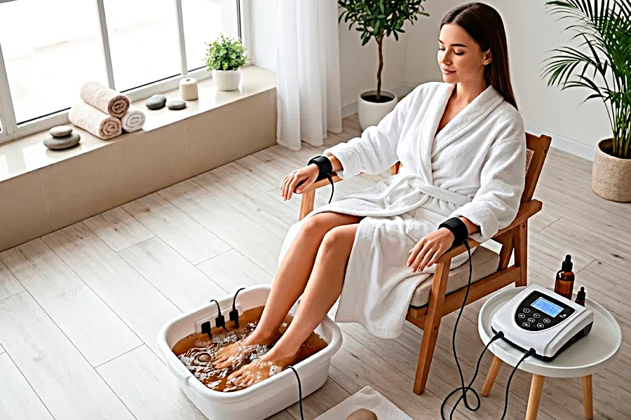 Pediluvio Iónico: Detoxificación Profunda